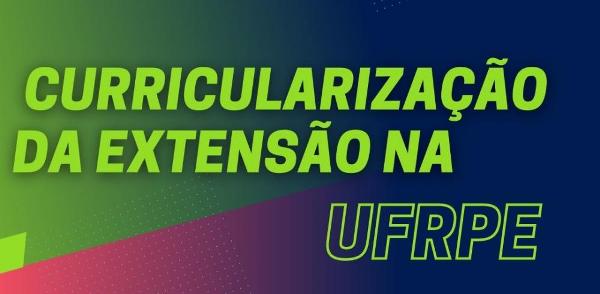 imagem azul com curricularização da extensão