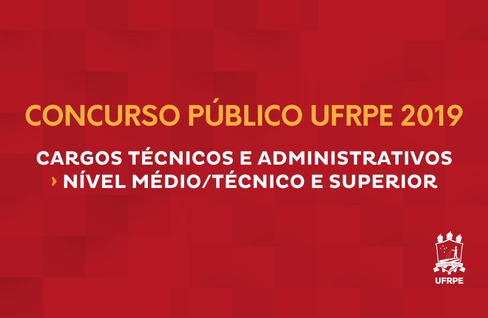 baner vermelho com informativos sobre concurso