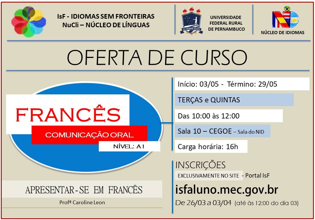 Curso francês: apresentar-se
