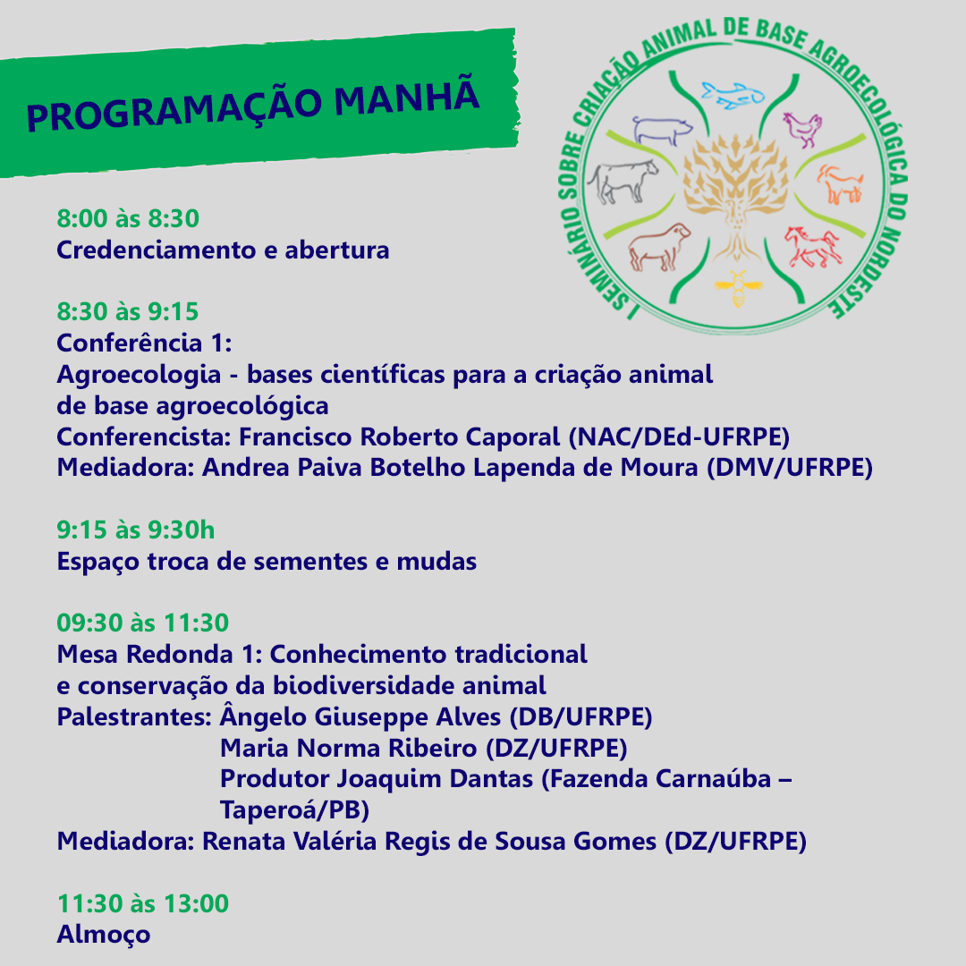 cartaz com informações do evento